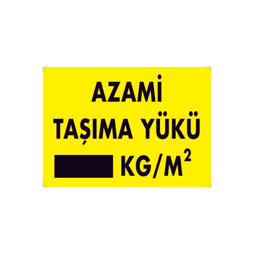 AZAMİ TAŞIMA YÜKÜ KĞ/M2