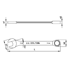 B05-22 CIRCIR KOMBİNE ANAHTAR 22MM