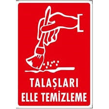 TALAŞLARI ELLE TEMİZLEME