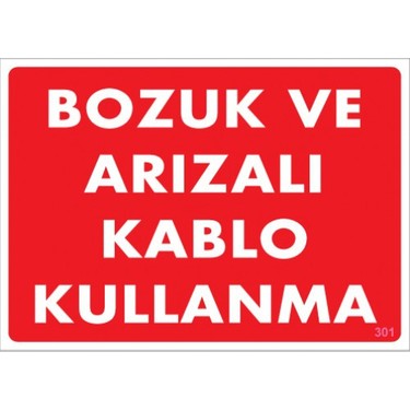 BOZUK VE ARIZALI KABLO KULLANMA