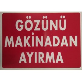 GÖZÜNÜ MAKİNADAN AYIRMA