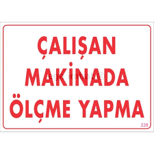 ÇALIŞAN MAKİNADA ÖLÇME YAPMA