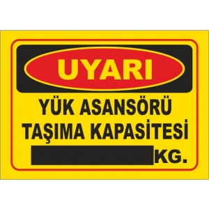 YÜK ASANSÖRÜ TAŞIMA KAPASİTESİ KĞ